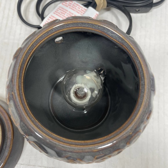 Scentsy Enchanted Scentsy Warmer Model #MSW-ENCH Charcoal Amethyst Base - Picture 3 of 4